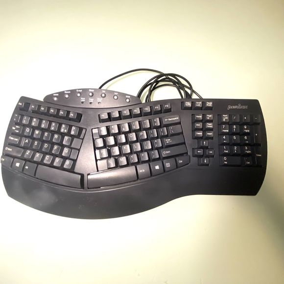 Perixx Periboard 512 Ergonomic Full Size Wired Keyboard KU-9938 Tested Works - Picture 10 of 10